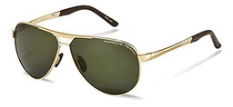 Porsche P8649 Gafas de Sol, Gold, 62 Unisex Adulto