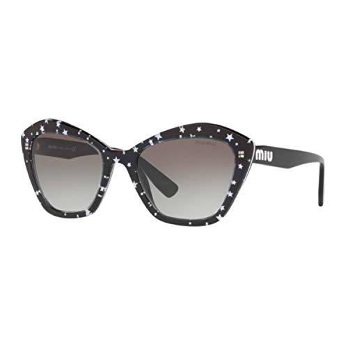 Miu Miu Gafas de Sol SMU 05U Black Silver/Grey Shaded 55/20/140 mujer