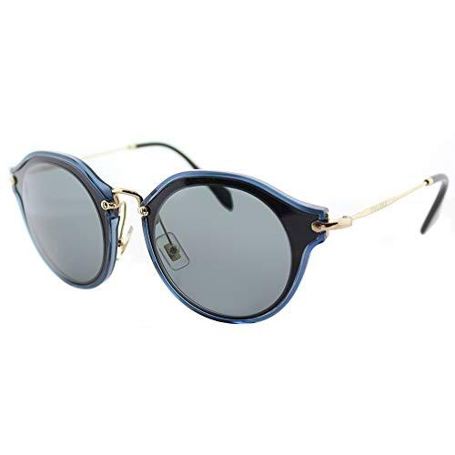 Miu Miu 0MU51SS 1AB9K1 49 Gafas de sol, Negro (Black/Grey), Mujer