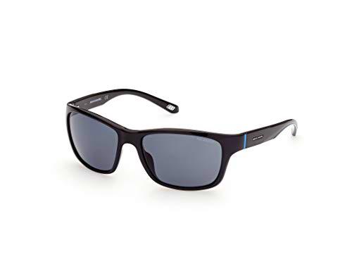 Skechers SE6117 Gafas, Matte Blue/Blue, 58 para Hombre