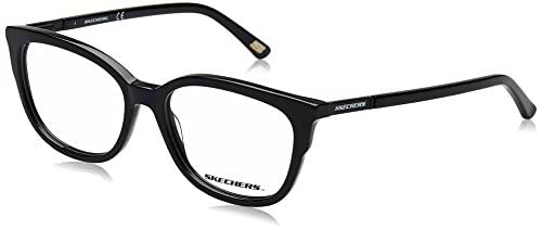 Skechers SE2173 Gafas, Shiny Black, 53 para Mujer