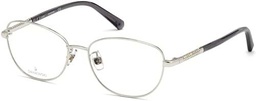 Swarovski SK5386-H Gafas, Shiny Palladium, 54 para Mujer