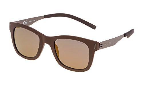 Police SPL170506XKG Gafas de Sol, Marrón, 50 para Hombre