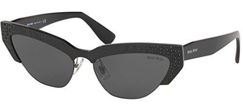 Miu Miu 0MU 04US Gafas, BLACK/GREY, 59 para Mujer