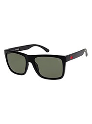 Quiksilver Cargador Gafas, Negro Mate/polarizado Verde