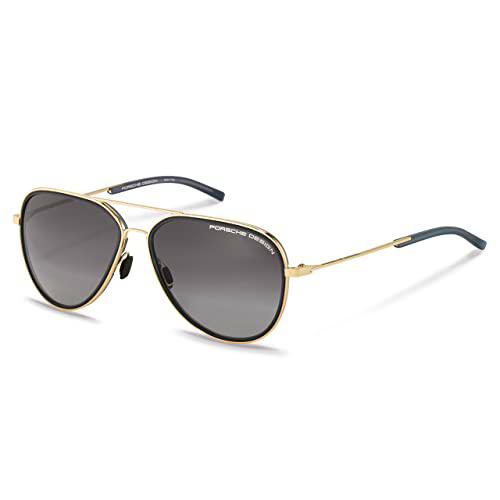 Porsche P8691 Gafas de Sol, Gold, 60 Unisex Adulto