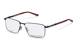 Porsche P8729 Gafas de Sol, Black, Red, 57 para Hombre