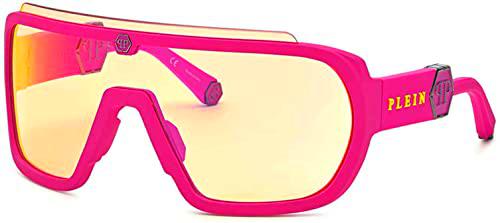 Philipp Plein SPP078 Gafas, Rubberized Fuxia, 99 para Hombre