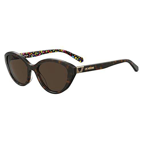 MOSCHINO LOVE MOL033/S Gafas, Havana, 54 para Mujer