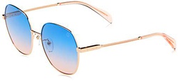 TOUS STO439 Gafas, Shiny Rose Gold with Blue Parts