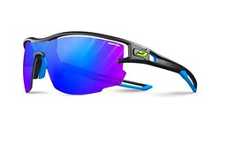 Julbo Aero Gafas DE Sol, Negro/Azul, Talla única Unisex Adulto