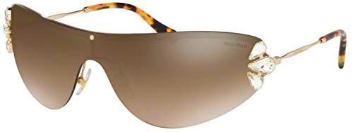 Miu Miu 0MU 66US Gafas, Oro Pálido, 48 para Mujer