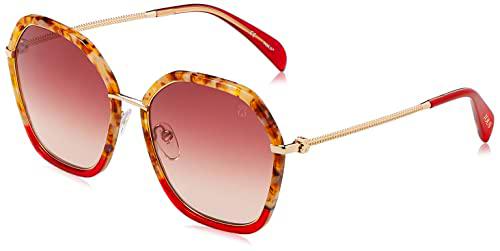 TOUS STOB51 Gafas, Shiny Opal Brown/White Havana, 58 para Mujer