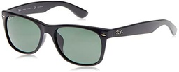 Ray-Ban New Wayfarer Classic RB 2132 Gafas de Sol, Negro (Black with G/15 Lenses)