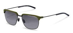 Porsche P8698 Gafas de Sol, Black, Dark Green, 55 para Hombre