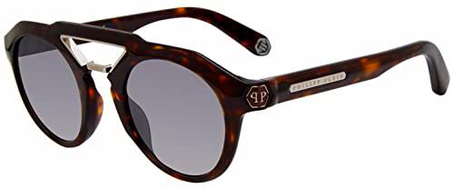 Philipp Plein SPP045M Gafas, Shiny Dark Havana, 50 para Hombre