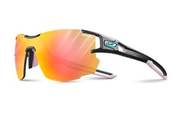 Julbo Aerolite Gafas DE Sol, Mate TRANSLU Negro/Rosa Pastel