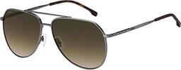 BOSS 1447/S Gafas, Dark Ruthenium, 61 para Hombre