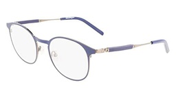 FERRAGAMO Sf2567 Gafas, 021 Light Ruthenium BLU, 51/21/145 para Hombre