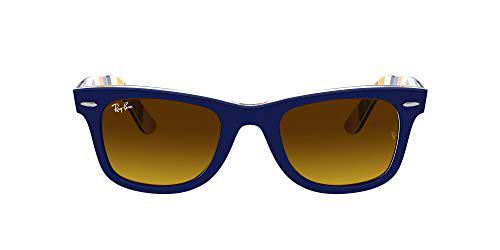 Ray-Ban 0RB2140 Gafas, Blue ON Stripes Orange/Blue, 54 Unisex