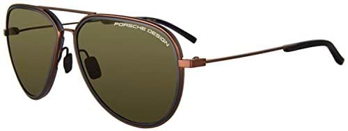 Porsche P8691 Gafas de Sol, Brown, 60 Unisex Adulto