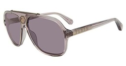 Philipp Plein SPP004V Gafas, Shiny TRANSP.Dark Grey