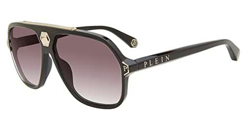 Philipp Plein SPP004M Gafas, Shiny Black, 61 para Hombre