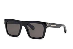 Philipp Plein SPP043M Gafas, Shiny Black, 52 para Hombre