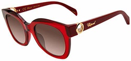 Chopard SCH335S Gafas, Shiny TRANSP-Dark Bordeaux, 52 para Mujer