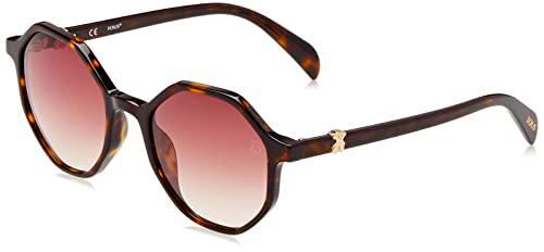 TOUS STOB19 Gafas, Shiny Dark Havana, 52 para Mujer