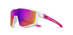 Julbo Fury S Gafas DE Sol, Brillante Blanco/Rosa, Talla única Unisex Adulto