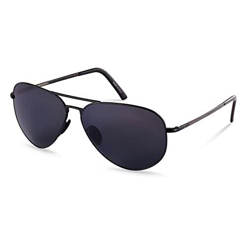 Porsche P8508 Gafas de Sol, Black, 60 Unisex Adulto