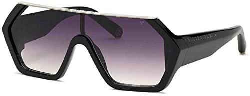 Philipp Plein SPP047 Gafas, Shiny Black, 99 para Hombre