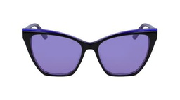 KARL LAGERFELD KL6033S Sunglasses, Black/Purple, One Size para Mujer