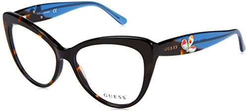 Guess GU2837 Gafas, Dark Havana, 53 para Mujer