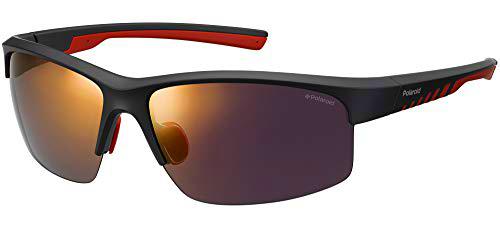 Polaroid PLD 7018/S OZ OIT Gafas de Sol, Negro (Black Red Gld/Red Grey Speckled Pz)