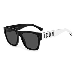 DSQUARED2 Icon 0004/S Gafas, White Black, 55 para Hombre