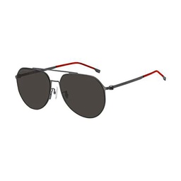 BOSS 1404/F/Sk Gafas, Matte Dark Ruthenium, 61 para Hombre