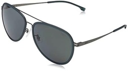 BOSS 1466/F/Sk Gafas, Matte Dark Ruthenium, 61 para Hombre