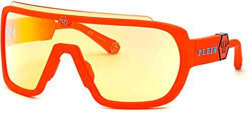 Philipp Plein SPP078 Gafas, Rubberized Orange, 99 para Hombre