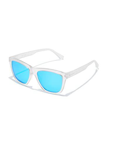 HAWKERS ONE LS, Gafas de sol, Unisex adulto, Mirror Light Blue Polarized/Transparent Matte