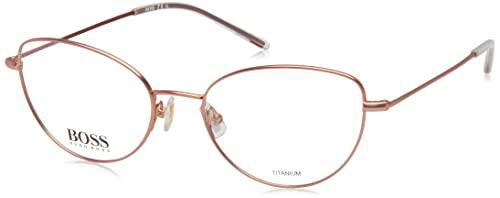 BOSS HUGO 1212 Gafas, Matte Red Gold, 54 para Mujer