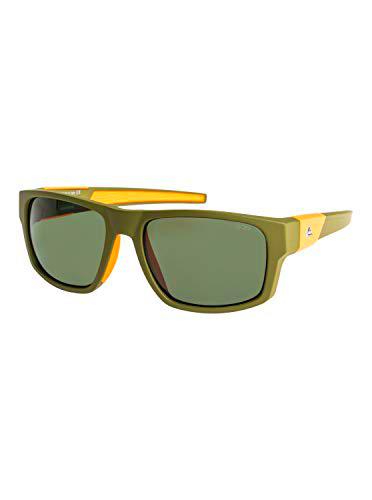 Quiksilver Mixer Polarized Gafas, Matt Kaki Orange/Green POLARI