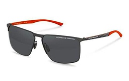 Porsche P8964 Gafas de Sol, Dark Grey, Red, 61 para Hombre