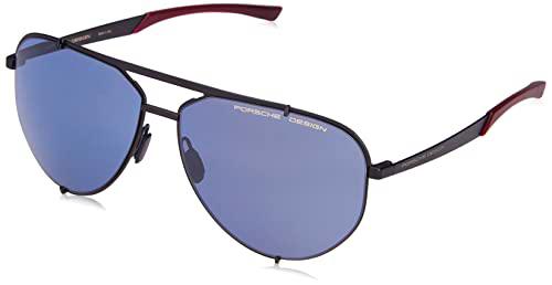 Porsche P8920 Gafas de Sol, Black, Dark Red, 63 para Hombre