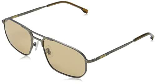 BOSS 1446/S Gafas, Matte Ruthenium Brown, 59 para Hombre