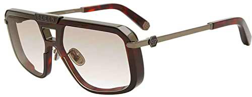 Philipp Plein SPP008M Gafas, Shiny TRANSP.Grey, 99 para Hombre