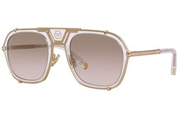 Philipp Plein SPP010M Gafas, Rose Gold, 55 para Hombre