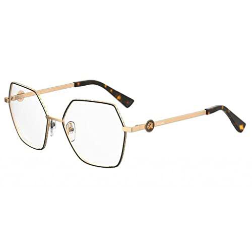 MOSCHINO MOS593 Gafas, Gold Black, 54 para Mujer