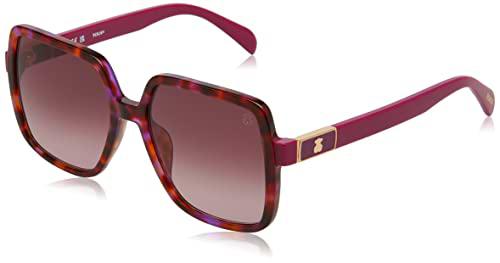 TOUS STOB73 Gafas, Shiny Havana/Violet, 56 para Mujer